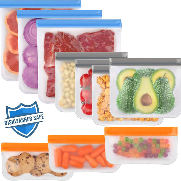 Solvix™ Reusable Silicone Food Storage Bags