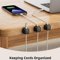 Solvix - Cable Organizer Clips 8-Pack | Adhesive Cable Management