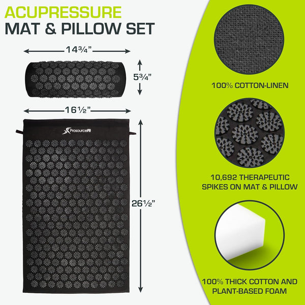 Solvix™ Acupressure Mat & Pillow Set